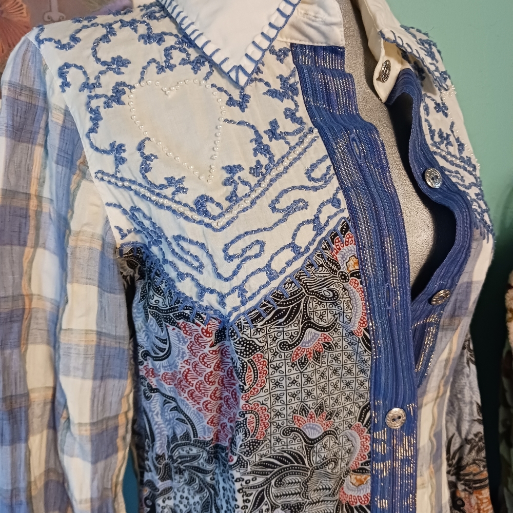 Anthropologie Basil & Maude button down shirt - Picture 4 of 9